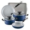 Farberware Disney 7 Piece Ceramic Nonstick Cookware Set, Blue