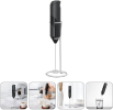 Milk Frother Handheld, for Coffee, Mini Whisk, Foam Maker and Drink Mixer for Latte, Cappuccino, Frappe, and Hot Chocolate (Black),Free Shipping