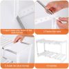 2-Tier Under Sink Organizer Retractable Kitchenware Rack Holders Space Saving Storage Shelf 22LBS Max Load