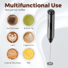 Milk Frother Handheld, for Coffee, Mini Whisk, Foam Maker and Drink Mixer for Latte, Cappuccino, Frappe, and Hot Chocolate (Black),Free Shipping