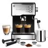 Espresso Machine, Espresso and Cappuccino latte Maker 20 Bar Pump Coffee Machine Compatible with ESE POD capsules filter&Milk Frother Steam Wand,950W,