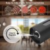 Electric Salt And Pepper Grinder Set With Charging Base Automatic Salt Pepper Mill Refillable Adjustable Coarseness Salt Grinder