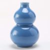 3.4oz Blue Small Wine Jug Gourd Ceramic White Wine Jar Antique Style Empty Flask Flagon