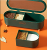 Seasoning Box Combination Set Seasoning Bottle Jar Household Kitchen Supplies Salt Msg Storage Box Sealed One-piece