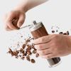 Manual Coffee Grinder Stainless Steel Hand Adjustable Steel Core Burr For Kitchen Portable Coffee Mills Coffee Espresso Press