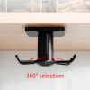 1pc 360 Degrees Rotated Kitchen Hooks; Self Adhesive 6 Hooks Home Wall Door Hook; Handbag Clothes Ties Bag Hanger; Hanging Rack