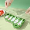 Popsicle Molds With Sticks 4-Cavity Ice Molds Cute Baby Popsicle Molds Easy Release & Clean Ice Cream Mold Reusable BPA Ice Cream Mold For DIY Popsicl