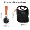 1pc Reusable Bags For Shopping; Eco-Friendly Shopping Bag With Storage Case And Carabiner; Foldable; Durable; Lightweight; Roll-up Space-Saving Disc D